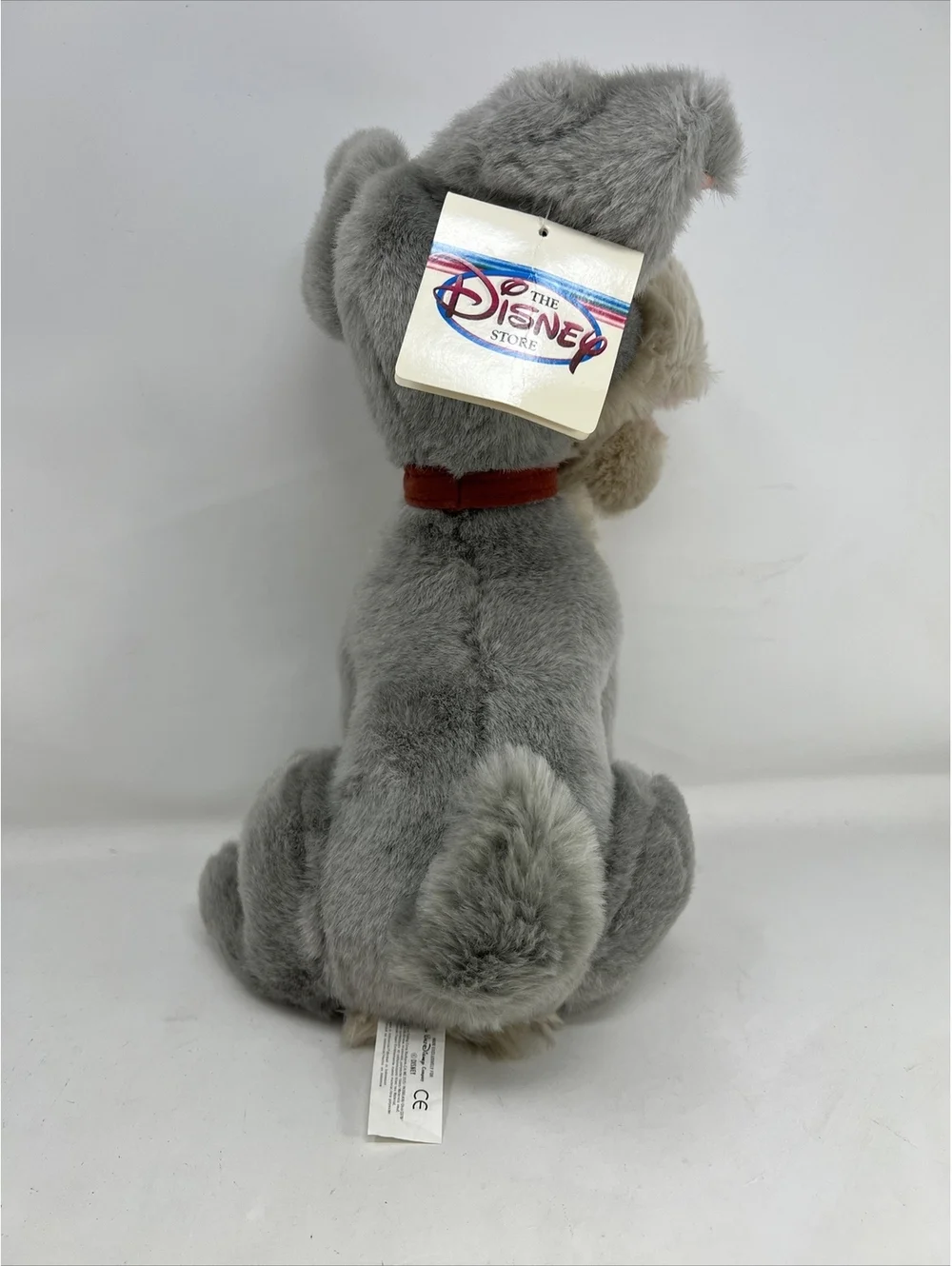 Vintage NWT Disney Store The Lady and the Tramp 14” Plush Doll with Metal Tag